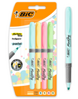Tuotekuva: BIC Highlighter Grip pastelli korostuskynä 4kpl