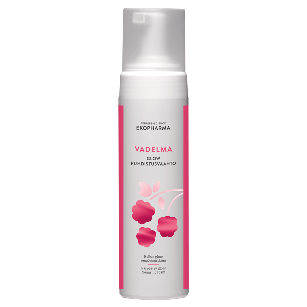 Tuotekuva: EKOPHARMA Vadelma Glow Puhdistusvaahto 200ml