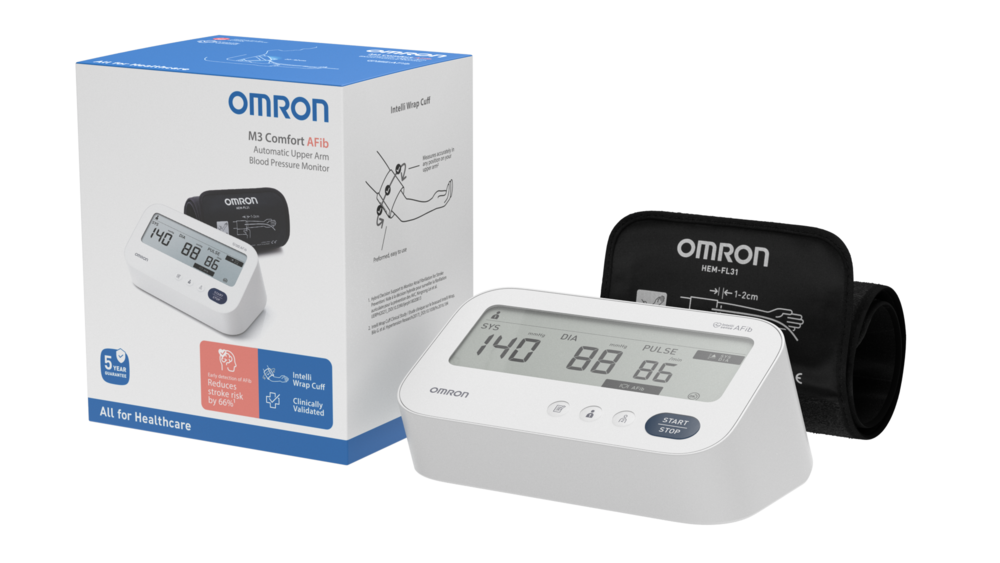 Tuotekuva: Omron® M3 Comfort AFib olkavarsiverenpainemittari