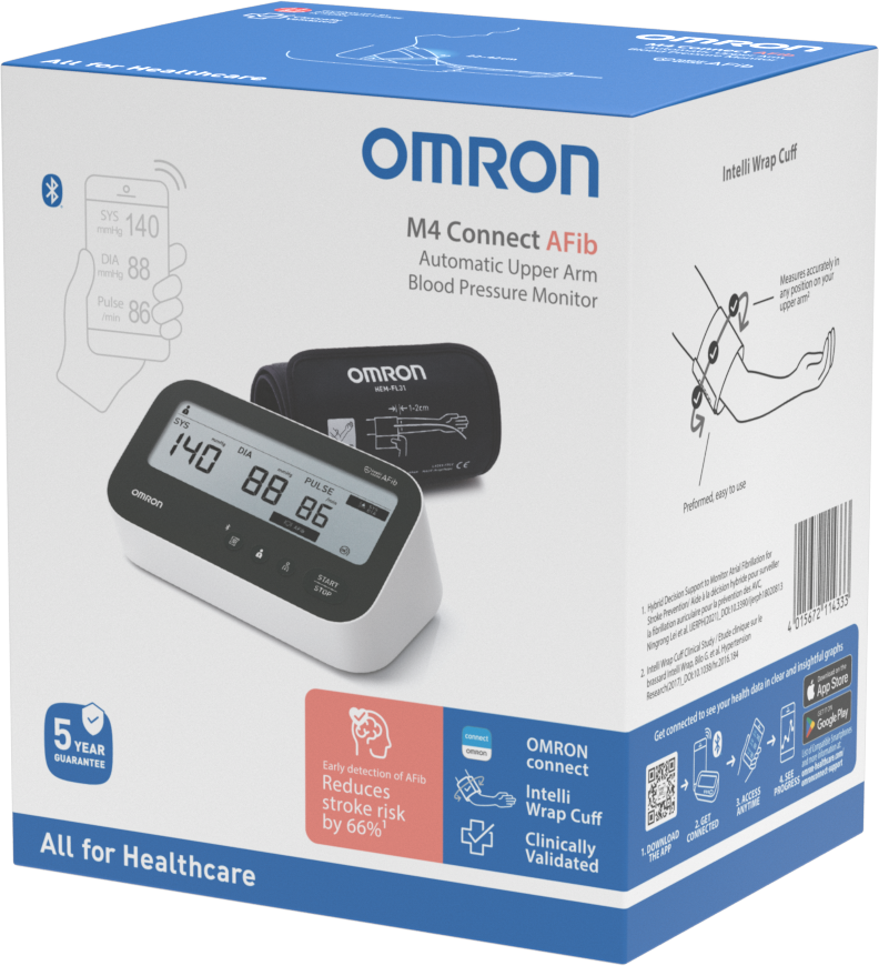 Tuotekuva: Omron® M4 Connect AFib olkavarsiverenpainemittari
