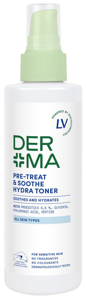 Tuotekuva: Derma by LV Pre-Treat & Soothe Hydra Toner -hoitovesi 200ml