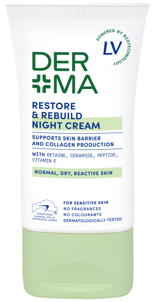 Tuotekuva: Derma by LV Restore & Rebuild Night Cream -yövoide 50ml