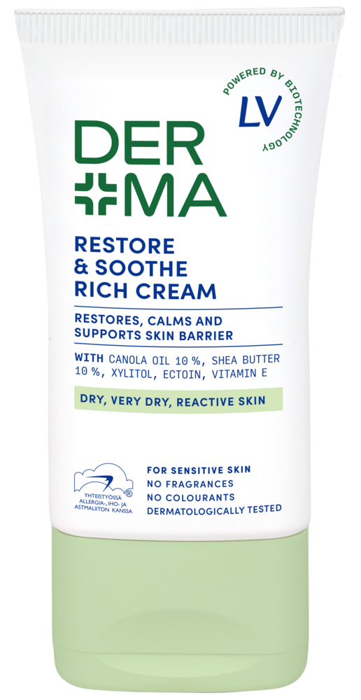 Tuotekuva: Derma by LV Restore & Soothe Rich Cream -kasvovoide 50ml