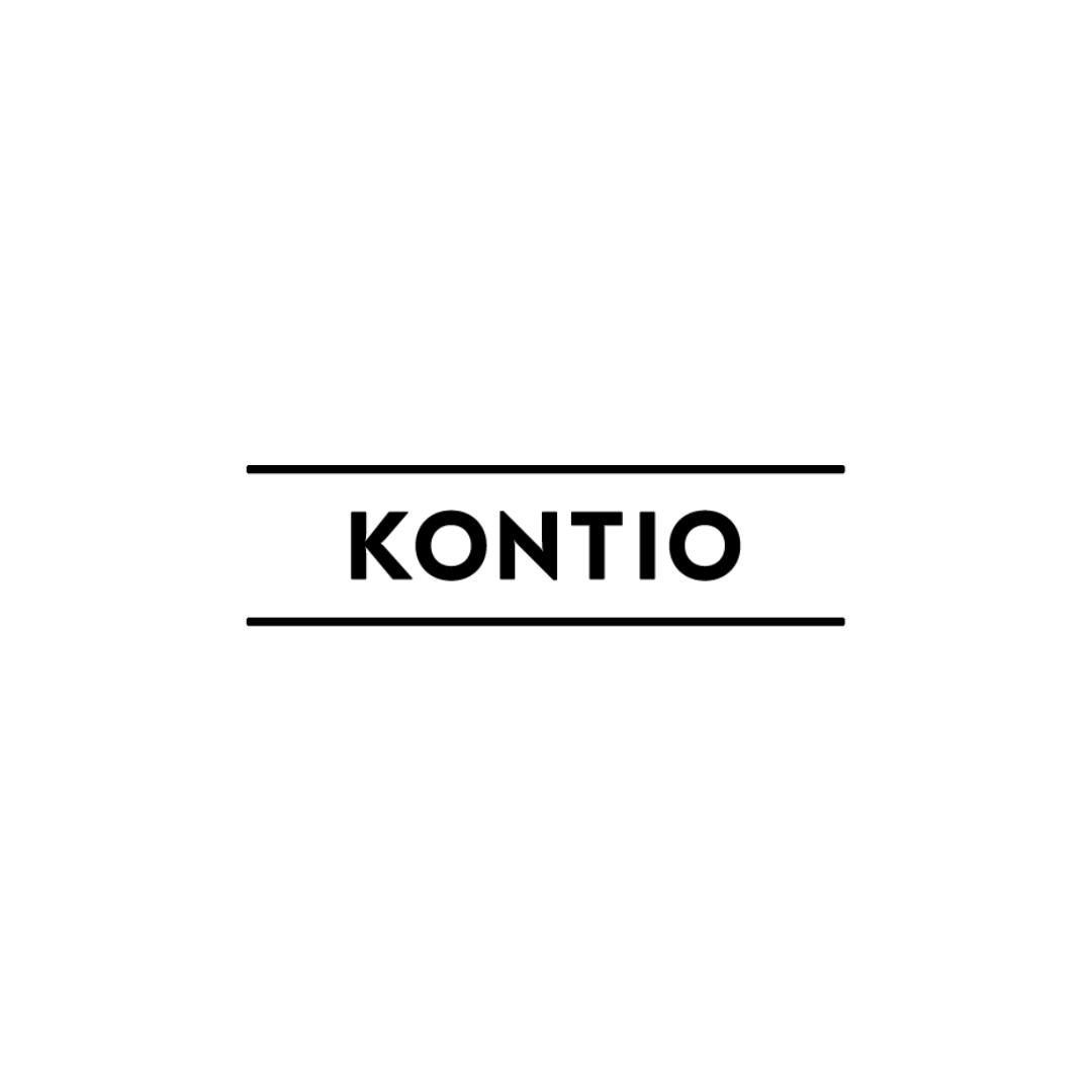 Musta Kontio logo valoisella taustalla