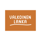 Valkoinen lanka logo valkoisella taustalla